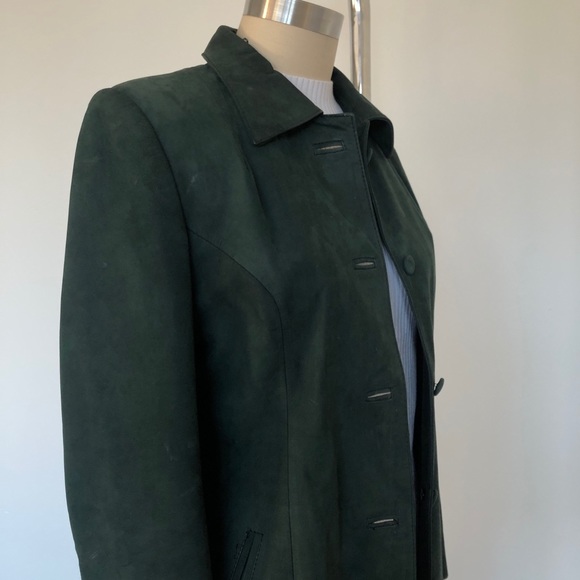 Vintage green leather jacket from Ecuador - Picture 6 of 14